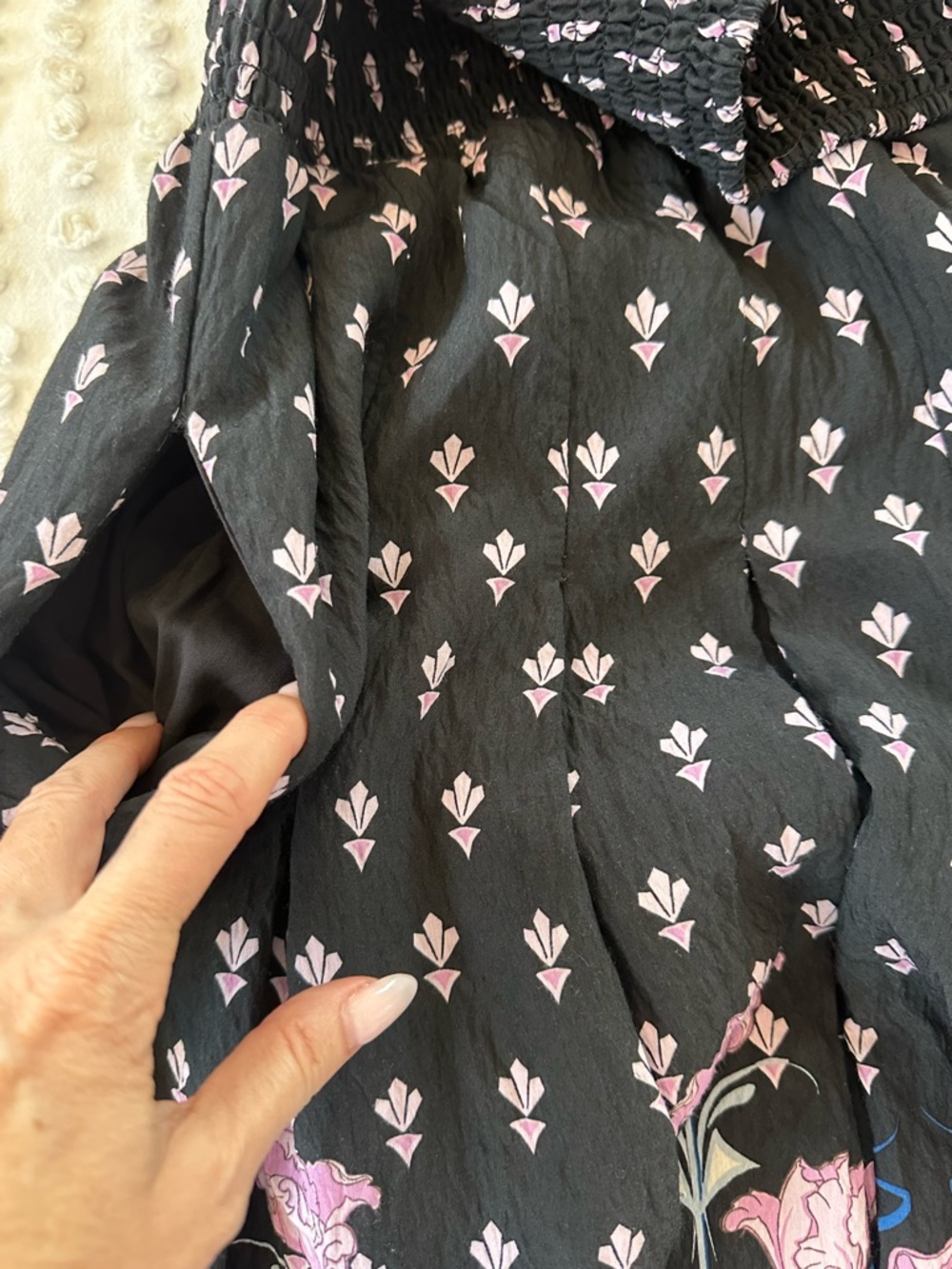 Anthropologie Dasha Smocked Floral Midi Dress - Picture 11 of 14